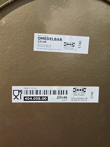 Jarrón grande corona dorada mate IKEA OMEDELBAR atrapa toda pieza decorativa - Imagen 7 de 8