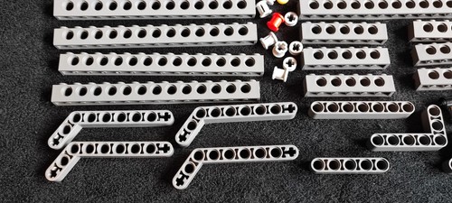 LEGO Technic Bundle Brick Beams Pins Pieces Parts Mixed Liftarm Dark Grey Joblot - Picture 8 of 12