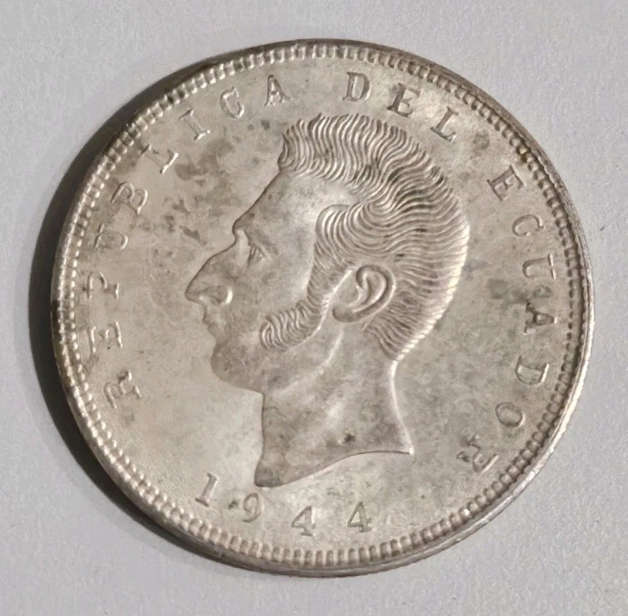 1944 年厄瓜多尔硬币| eBay