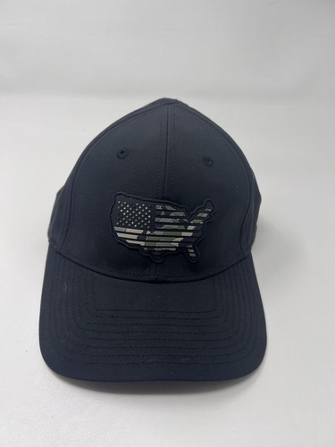 Sombrero Highland para hombre talla única para la mayoría negro logotipo de mapa poliéster botón trasero ajuste - Imagen 1 de 8