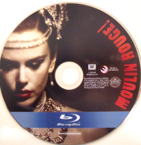 MOULIN ROUGE (Blu-ray, 2001) Nicole Kidman, NO CASE, Read Descript Sect