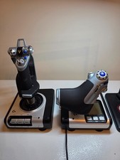 Logitech G X52 Hotas Throttle and Flight Stick - Black