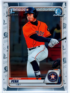 2020 Bowman Chrome Prospects #BCP61 Jeremy Pena 1st Bowman P2