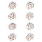 800 pcs Artificial Daisy Flowers Heads for DIY Wedding Party (White)