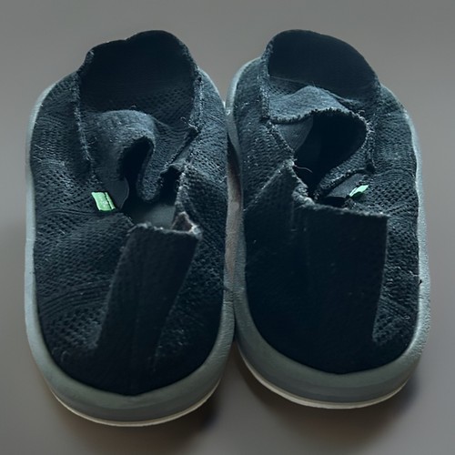 Scarpe Sanuk Vagabond slip on marciapiede surfisti tela nere taglia 13 - Foto 3 di 8