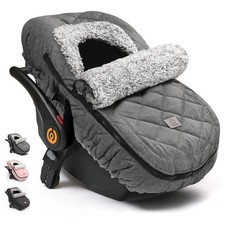 ACRABROS Car Seat Cover Baby: Winter Infant Carseat Canopy for Boy Girl Newborn,