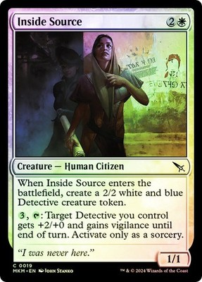 MTG FOIL Inside Source  - Murders at Karlov Manor #019