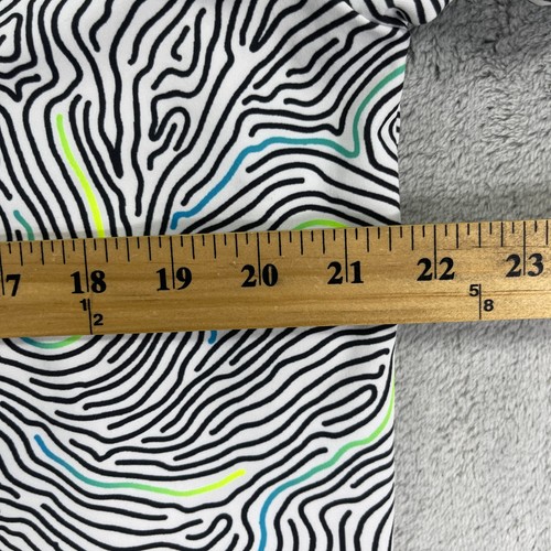 Sunday Swagger Poloshirt Herren Medium schwarz weiß Ripple UPF 40 Performance Golf - Bild 8 von 11