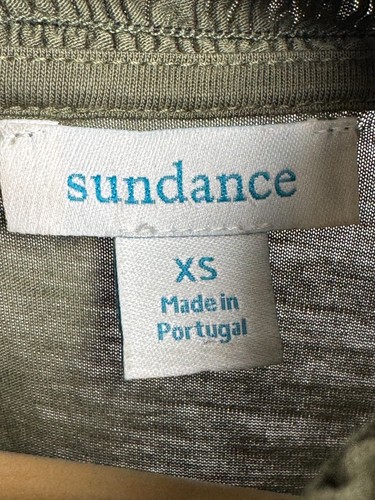Top Sundance para mujer XS verde oliva cuello falso sin mangas Lyocell Portugal - Imagen 6 de 9