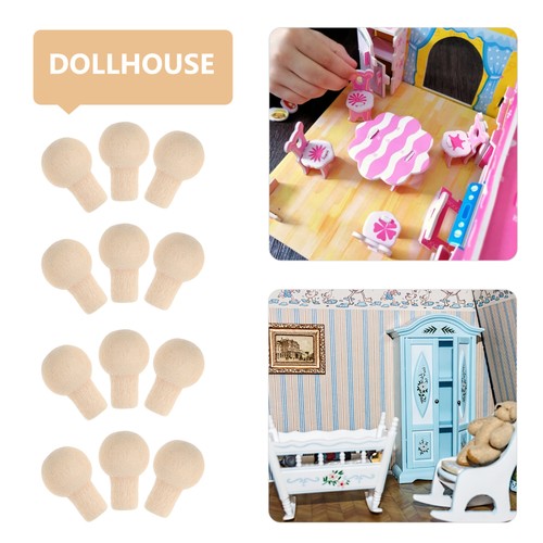 24 Teile Puppenhaus 1:12 Holz Schubladengriffe Griffe Miniatur kleine Möbel - Bild 12 von 12