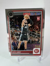 Seth Lundy 2023-24 Panini Premium Stock NBA Hoops #206 Rookie Card Atlanta Hawks