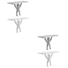  2 Pieces Badzimmerregal Wandmontierte Lagerregal Badezimmerregal