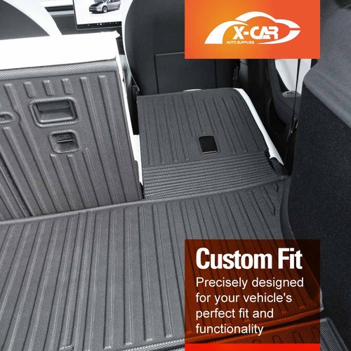 Front Rear Boot Liners for Tesla Model Y Juniper 2025+ Cargo Kick Mats Car Trunk - Picture 12 of 38