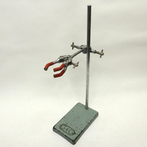 Vintage Laboratory Stand Chemist Retort Stand + Bosshead & Clamp