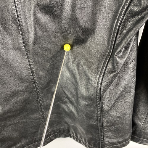 Giacca Bomber Moto Vintage Wilson's Extra Small XS Pelle Nera Full Zip - Foto 16 di 20