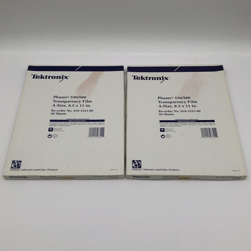 Tektronix Phaser 560 Transparenzfolie A-Größe 8,5x11" zwei Boxen offene Box - Bild 1 von 12