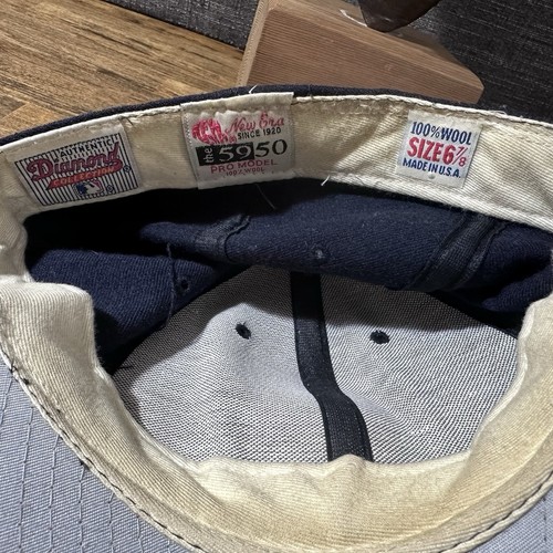 Vintage Cleveland Indians Hat Cap New Era Diamond Collection Chief 6 7/8 Rare - Picture 3 of 11