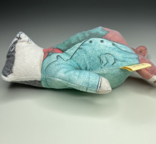 Vintage 1981 Der Wind in den Weiden Dachs Sitzsack Plüsch 7 Zoll The Toy Works - Bild 3 von 14