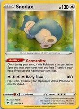 Snorlax 131/185 SWSH04: Vivid Voltage Holo Rare Colorless LP