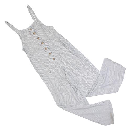 HOLLISTER Tuta Donna Grigia A Righe Dritta S