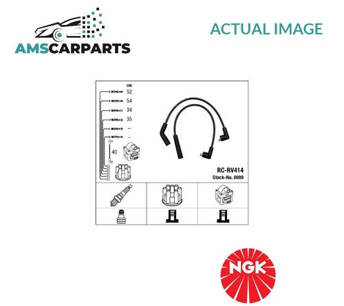 IGNITION CABLE SET LEADS KIT 0889 NGK NEW OE REPLACEMENT - Picture 1 of 6