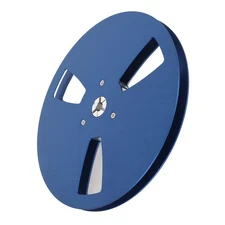 (Blue)1/4 7 Inch Empty Aluminum Alloy Take Up Reel To Reel Small Hub Univers BEA