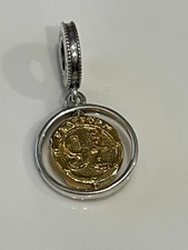 NEW Authentic PANDORA Harry Potter Hedwig Spinning Dangle 9 3/4 Charm 760035C00