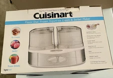 Cuisinart Frozen Yogurt Ice Cream Sorbet Maker Flavor Duo New in box