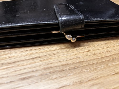 Coach Geldbörse Leder Lang Schwarz Vintage - Bild 5 von 7