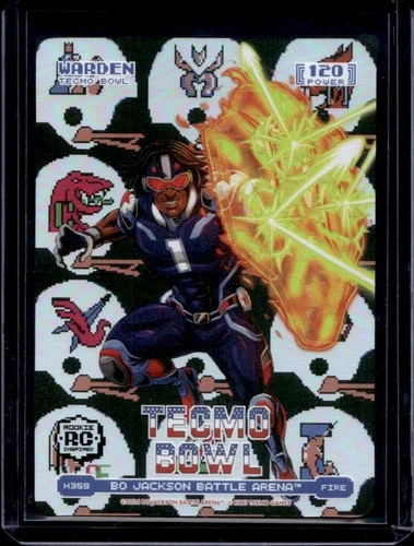2026 Bo Jackson Battle Arena Tecmo Bowl Warden Helmets Battlefoil #H359