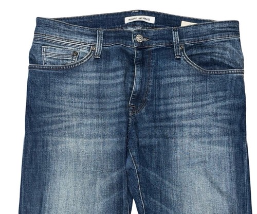 Mavi Jeans Jake Slim Leg Straight Mens 34x32 Blue Denim Mid Rise Logo Pockets - Picture 6 of 10