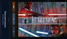 Topps Star Wars Card Trader Epic 2025 Chrome Galaxy Ahsoka/Maul Atomic Refractor