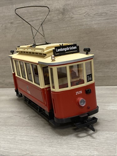 LGB Hamburg Street Car Trolley 2535 & 761 W/ Extras G Scale Very Rare! - Picture 18 of 24