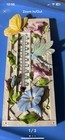 Vintage Avon Patio Collection Outdoor Thermometer Floral Design Wall hanging
