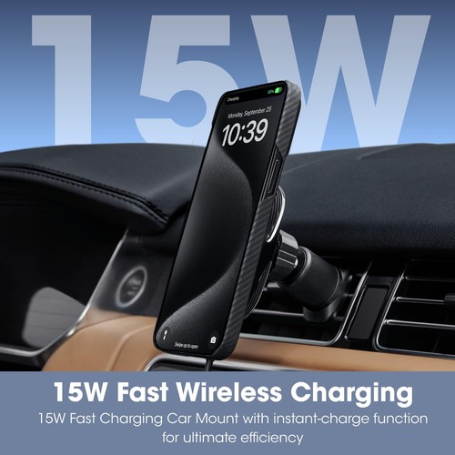 Für Qi2 MagSafe Autohalterung Ladegerät, 15W Magnet Auto Handy Halter für iPhone 1... - Bild 2 von 9