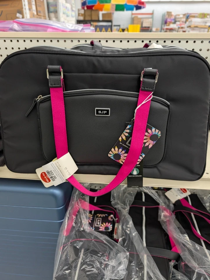 NEW! SJP by Sarah Jessica Parker Black Convertible Weekender Travel Duffel Bag - Image 2 of 4