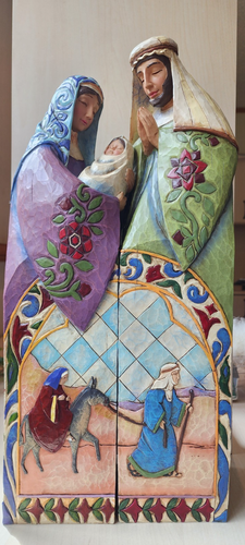 🎄 Jim Shore "Blessed Night" Mary & Joseph GROSS 18" Paar Weihnachtsstatuen - 2006 - Bild 16 von 17