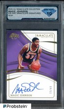 2023-24 Panini Immaculate Signatures Magic Johnson Lakers HOF AUTO 15/49 DSG 10