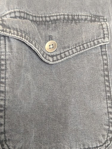 American Eagle Shacket L schwarz kariert rot distressed Herbst Winter Baumwolljacke - Bild 9 von 16