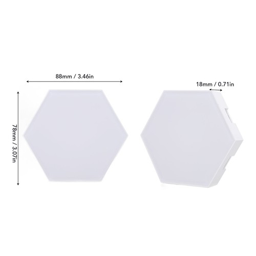 10 Set Hex Light Panels Wall Mounted WiFi Cool Music Sync RGB LED Lights APP GF0 - Picture 7 of 24