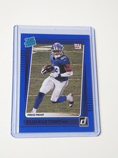 Panini Donruss 2021 Kadarius Toney Giants Rated Rookie RC Blue Press Proof