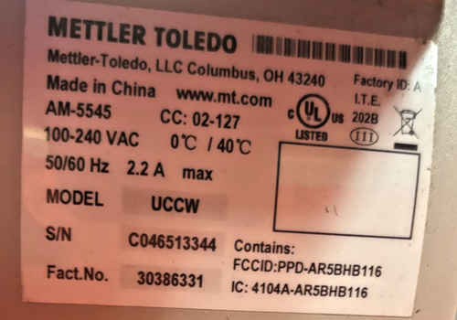 Mettler Toledo UCCW Bakery Meat Deli Scale W/Printer-Special cheap price! 3344 - Picture 7 of 7