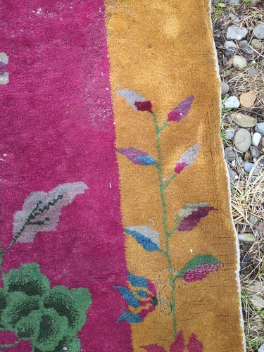 Vintage Handgewebter Aubusson Dekorativer Art Deco Chinesischer Teppich 68x34 - Bild 7 von 21
