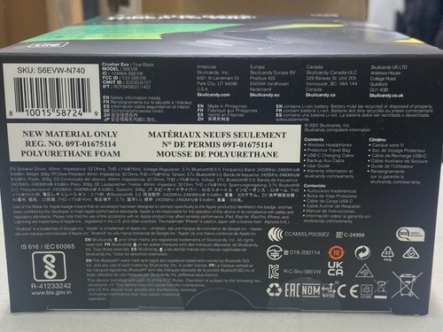 Auriculares inalámbricos sobre la oreja Skullcandy Crusher Evo con graves sensoriales - Imagen 5 de 6