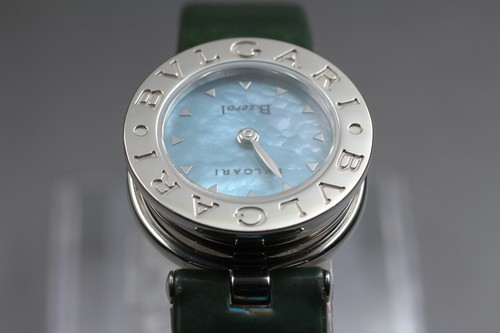 [Exc+5] BVLGARI B-ZERO1 BZ22S mm Blue Shell Dial Qz Women's Watch From JAPAN - Picture 15 of 20