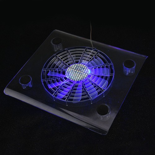 Leiser USB Notebook Kühler Cooling Pad Lüfter mit LED RGB Lichter für P AM - Bild 6 von 7