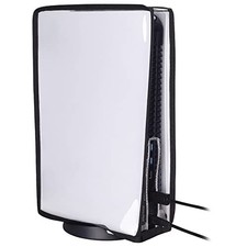 PlayVital Transparent Dust Cover for PS5 Console, Waterproof Dust Cover for PS5