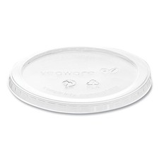 Vegware VDC120H 8 oz. to 32 oz. Compostable Round Deli Pot Lids (500/CT) New