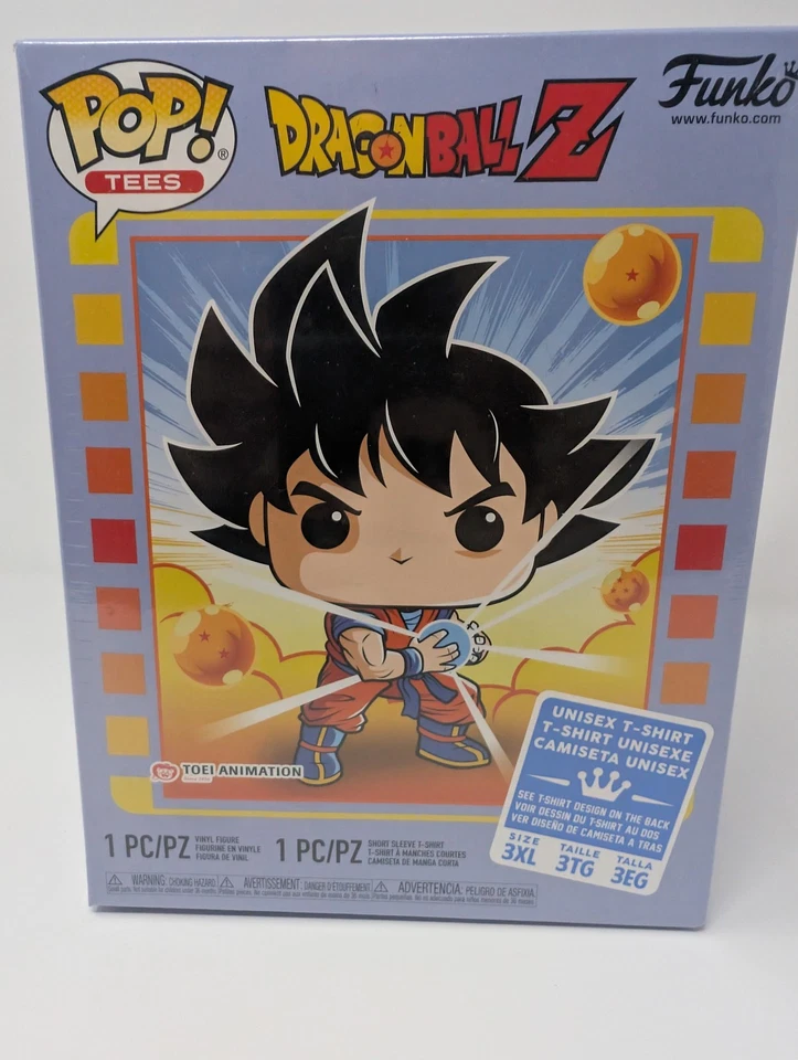 Funko Pop Camisetas Dragon Ball Z Goku Camisa 3XL Figura Gamestop Edición Limitada Nueva Foto 4 de 4