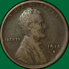 1915-S Lincoln Wheat Cent Very Fine VF Coin #34560